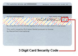 security code visa